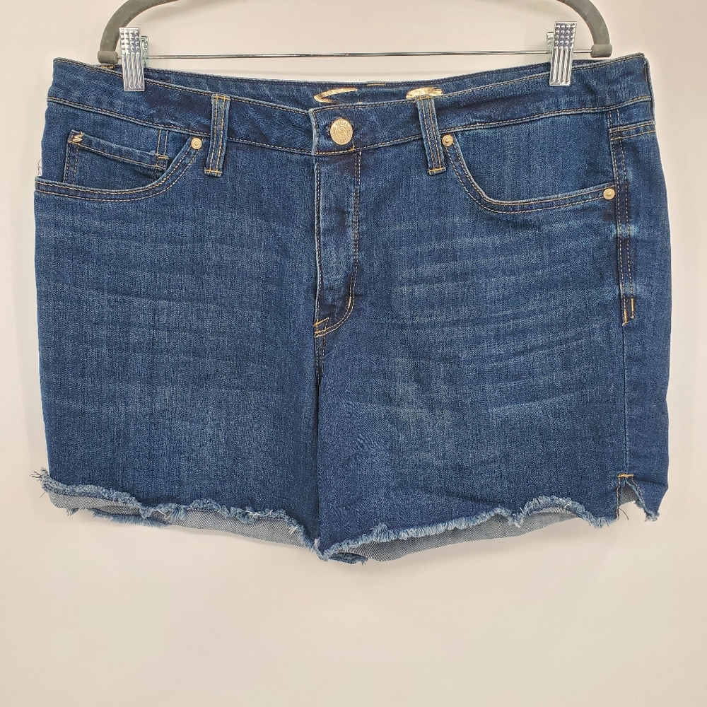 ♤♤ Seven7 Womens The Weekend Short Raw Hem Shorts Size 14